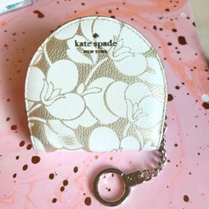 Kate Spade Coin purse with card slots and key chain.